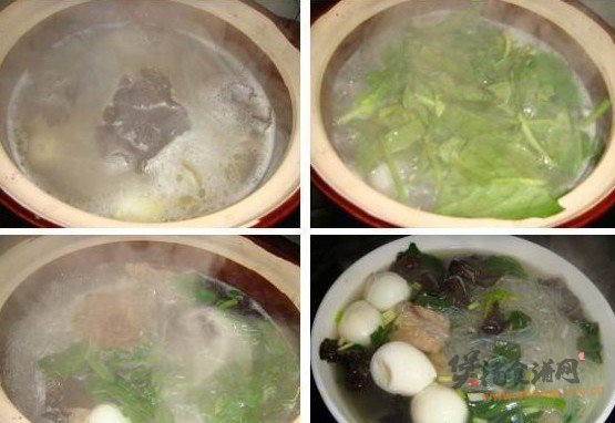 鸡汤粉丝煲的做法