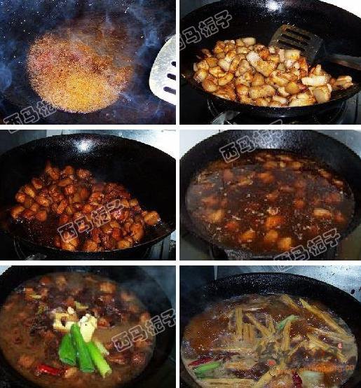 红烧肉炖腐竹的做法