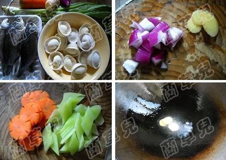 鲜辣锅贴炖酥鱼的做法
