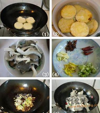 蘑菇炖素鸡的做法