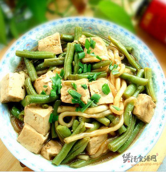 豆角炖豆腐的做法