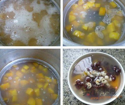红小豆薏米仁红薯甜汤的做法