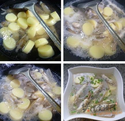 蛏子日本豆腐汤的做法
