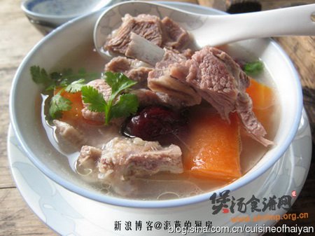双萝羊排汤的做法