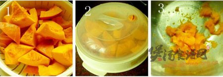 皂角米南瓜猫耳糖水的做法