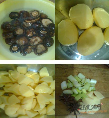 土豆炖鸡脖的做法