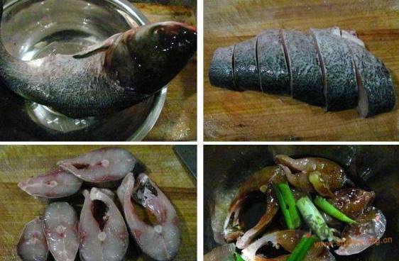 炖鱼块的做法