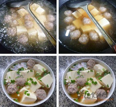 肉丸子豆腐汤的做法