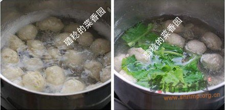 (图)鸡肉丸子汤的做法