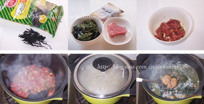 牛肉海带汤的做法