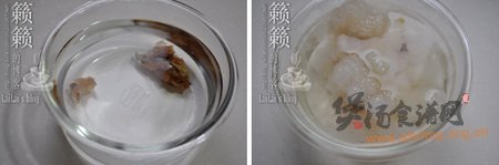 (图)木瓜炖雪蛤的做法