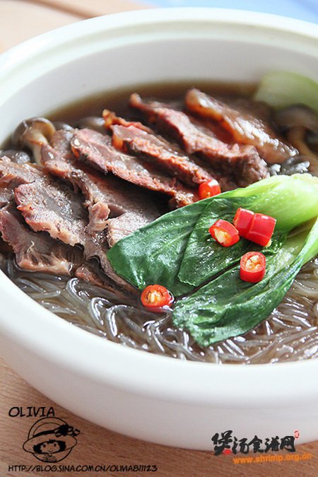 (图)牛肉粉丝煲的做法