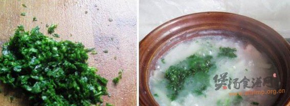 白菜大眼鱼粥的做法