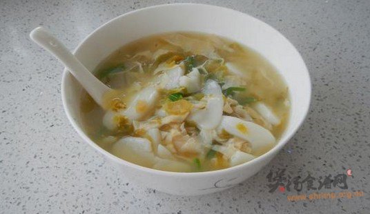 雪菜年糕汤的做法