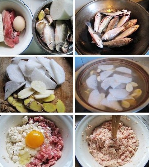 鲫鱼浓汤丸子煲的做法