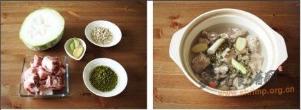 排骨冬瓜薏仁绿豆汤的做法