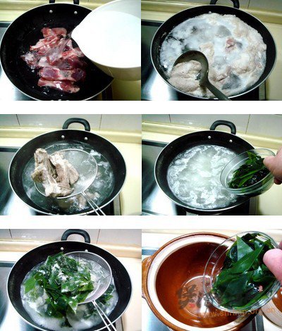 砂锅排骨海带汤的做法