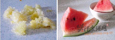 冰糖银耳西瓜盅的做法