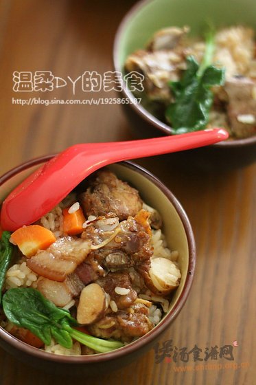 豉汁排骨腊肉煲仔饭的做法