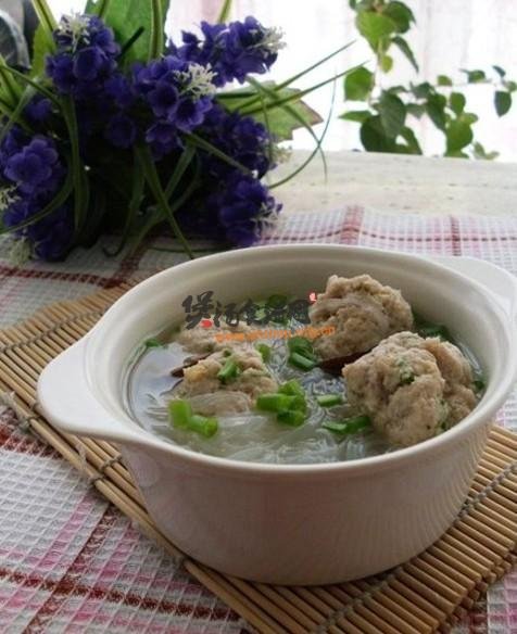 豆渣丸子粉丝汤的做法