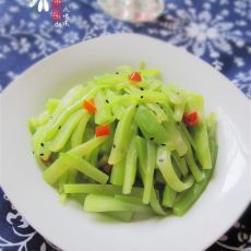 黑胡椒拌莴笋的做法