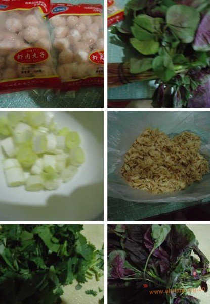 苋菜虾丸汤的做法