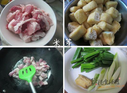 油豆条炖肉的做法