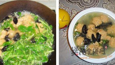 肉丸青菜汤的做法