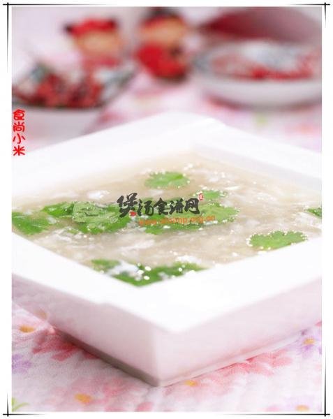 (3)西湖牛肉羹的做法