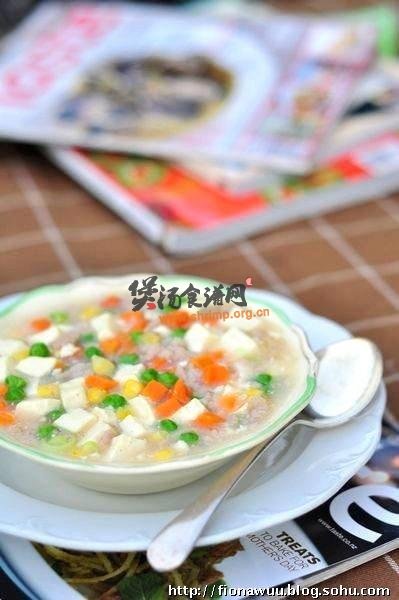 什锦豆腐羹的做法