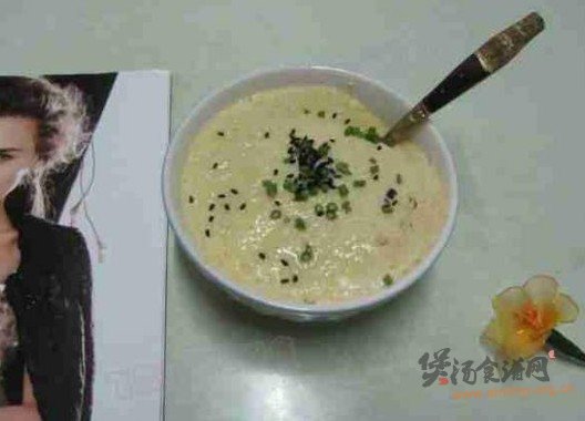 蛋奶核桃粥的做法