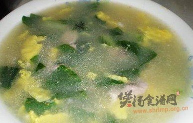 青菜肉片蛋汤的做法