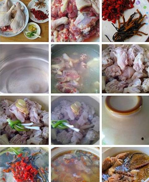 虫草枸杞炖鸭腿的做法