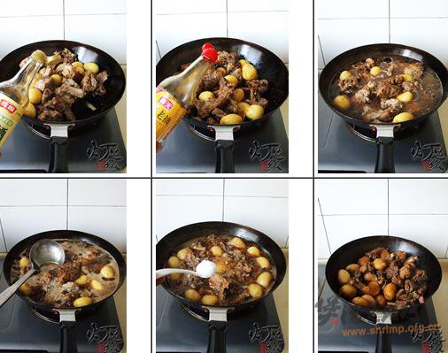 小土豆炖排骨的做法