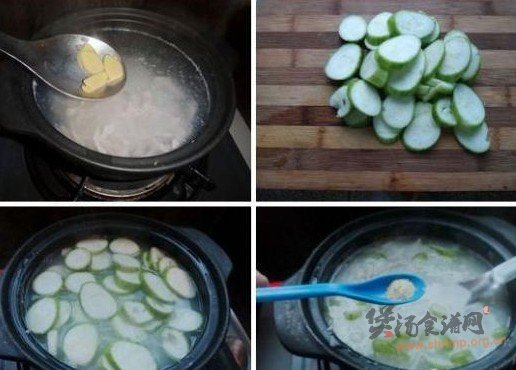 丝瓜瘦肉粥的做法