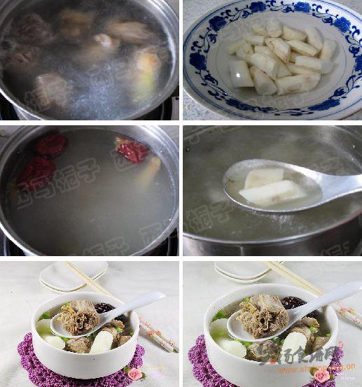 牛尾山药煲的做法