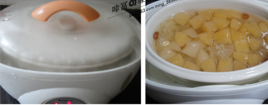 苹果雪梨炖雪耳的做法