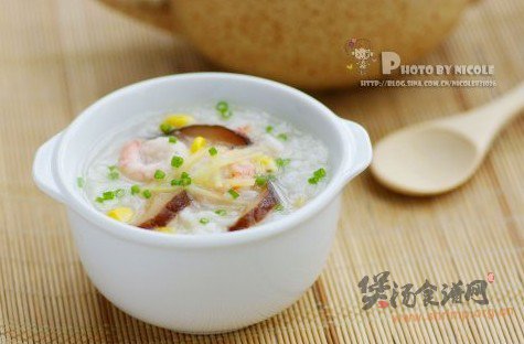 田园蔬菜海鲜粥的做法