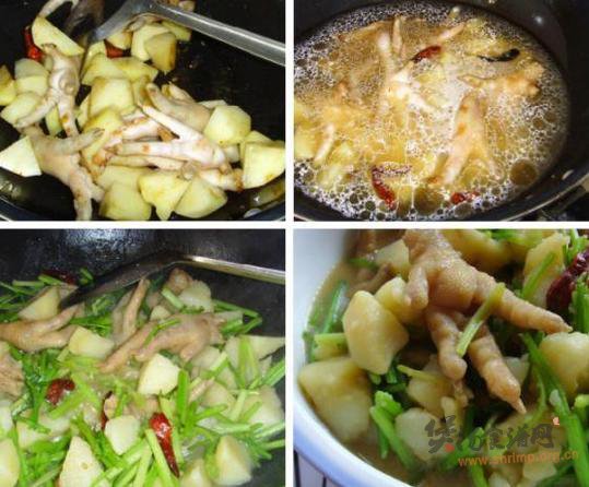 川味土豆卤鸡爪的做法