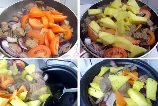 凤梨果香炖牛肉的做法