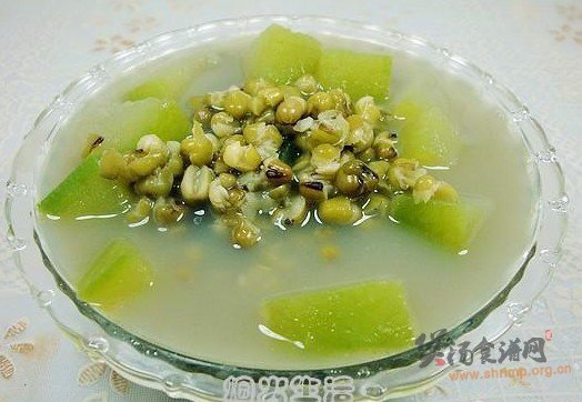 绿豆冬瓜保健汤的做法
