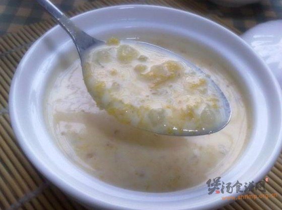 南瓜汁珍珠汤丸的做法