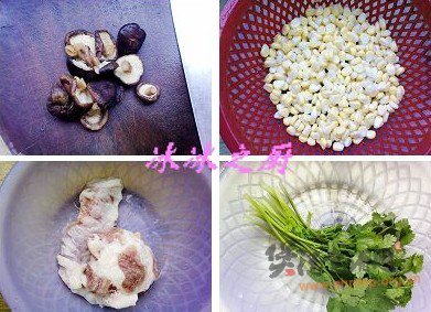 玉米香菇肉片粥的做法