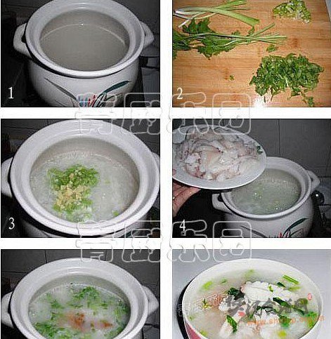 生滚鲜鱿鱼粥的做法