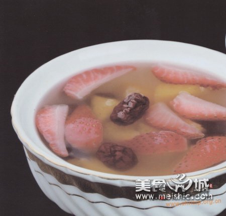 莓红橙香糖水的做法