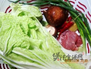 大白菜肉末煲的做法