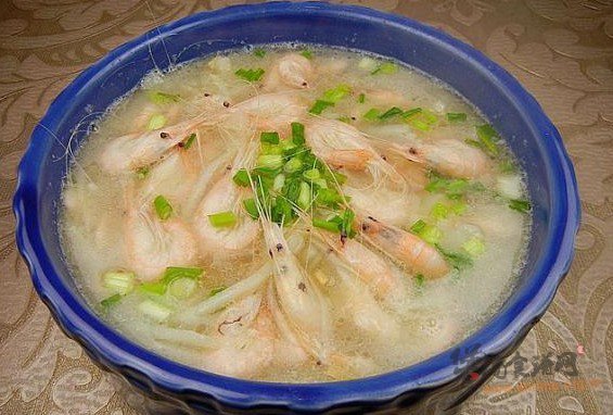 土豆丝白虾汤的做法