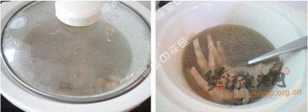 (图)花生眉豆鸡脚汤的做法