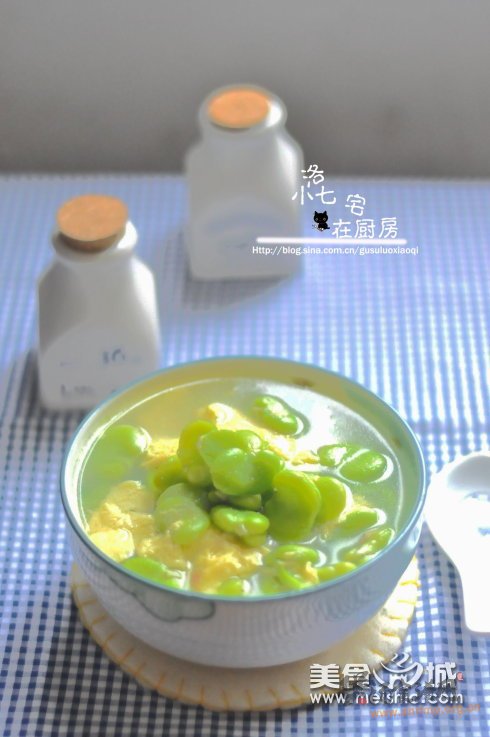豆米鸡蛋汤的做法