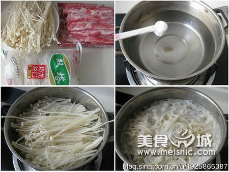 浸汤肥牛的做法